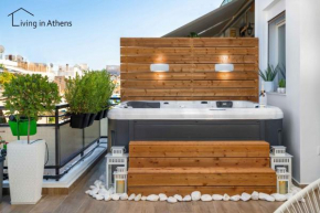 Contemporary Penthouse with Jacuzzi, 360 Acropolis View